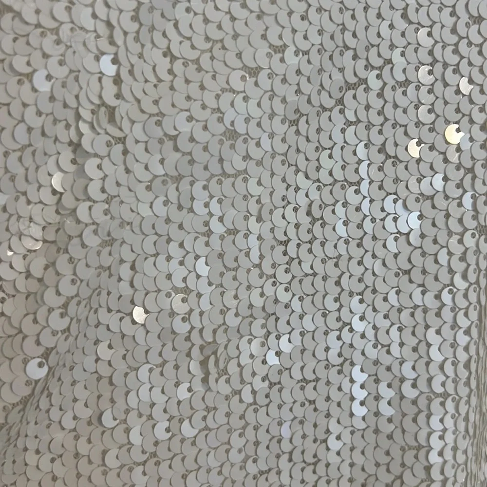 White Sequin Romper - Picture 4 of 6